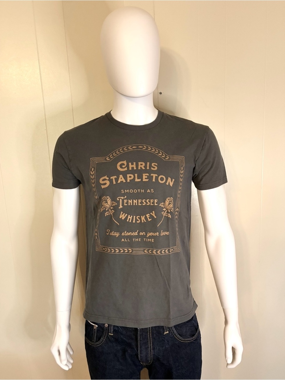 Next Level Apparel Charcoal Gray 'Chris Stapleton Tennessee Whiskey' Tee